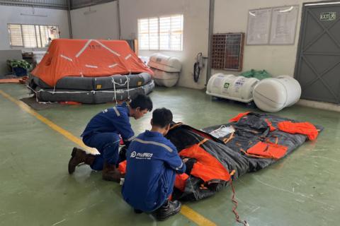 Gấp bè sau khi kiểm tra